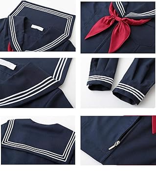 Amazon | [Aculldo] コスチューム セーラー服 3点セット 制服